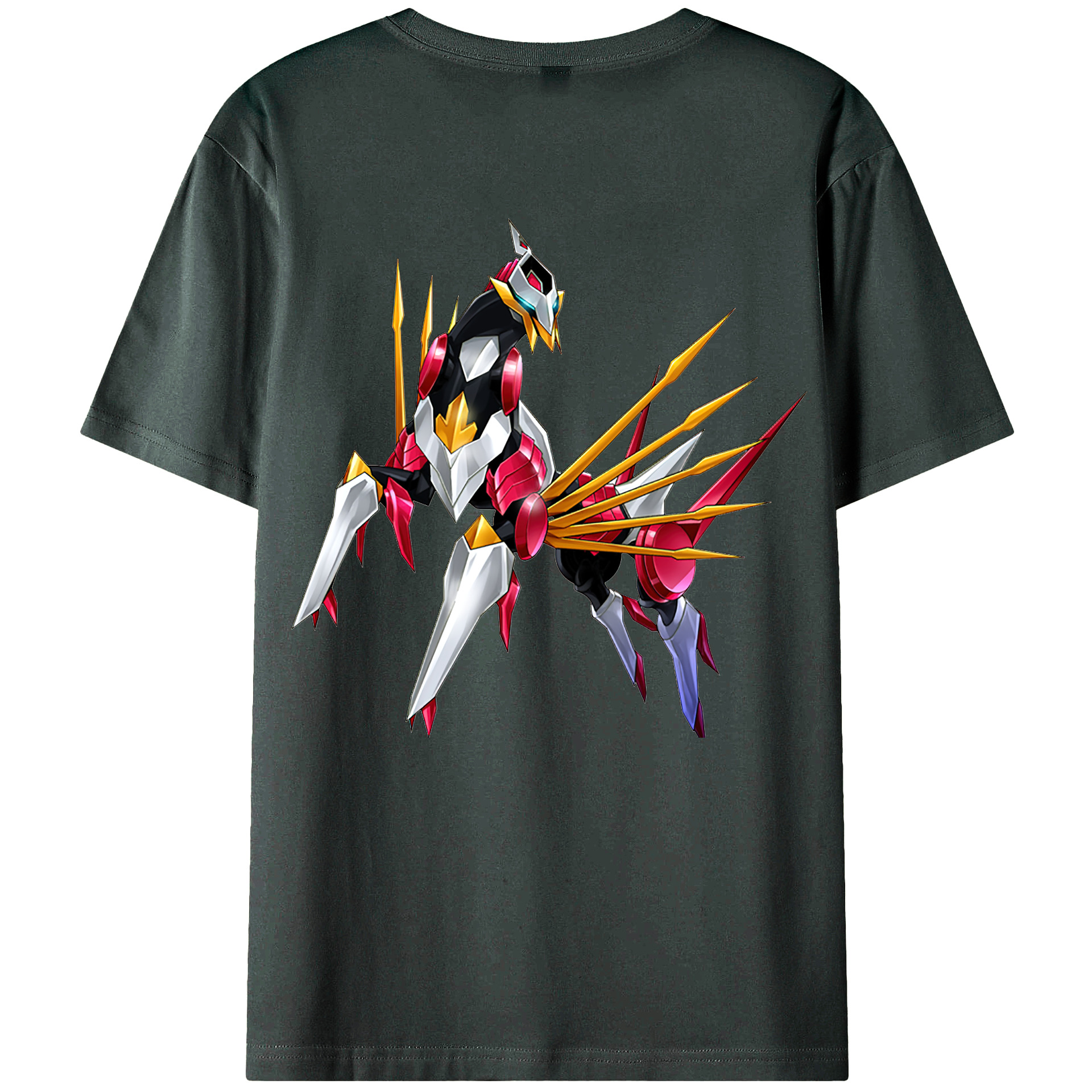 （画像用） 遊☆戯☆王 Yu-Gi-Oh! 綿100％ メンズ半袖Tシャツ（バックプリント） 通気性